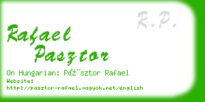 rafael pasztor business card